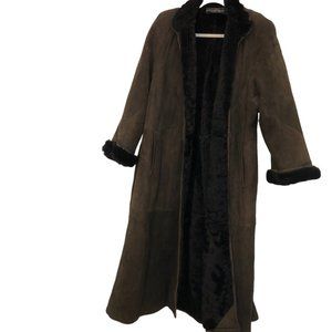 FENDI Bergdorf Goodman SPECTACULAR full length swing shearling fur coat …